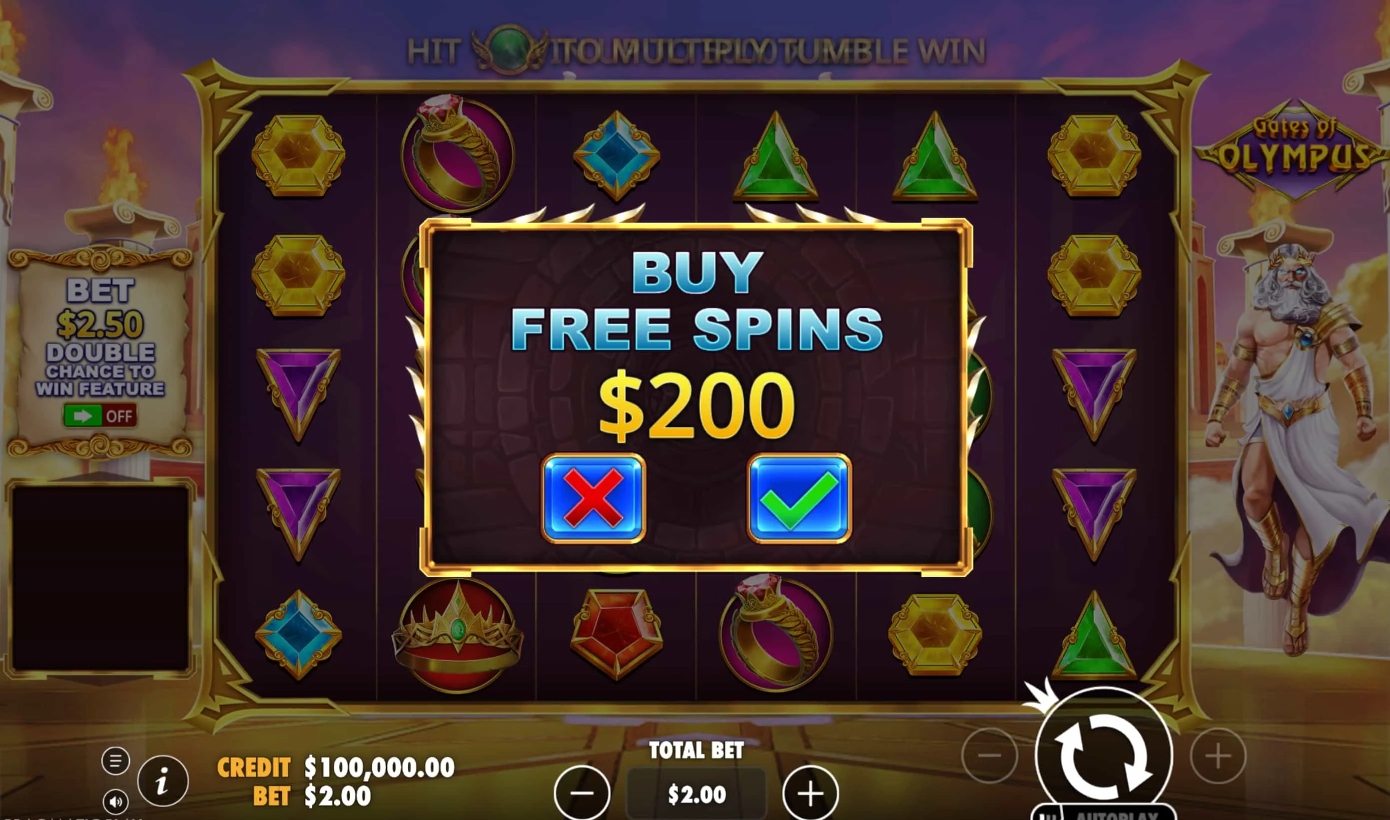 Gates of Olympus RTP, volatiliteetti ja panoskoot Gates of Olympus RTP, volatiliteetti ja panoskoot